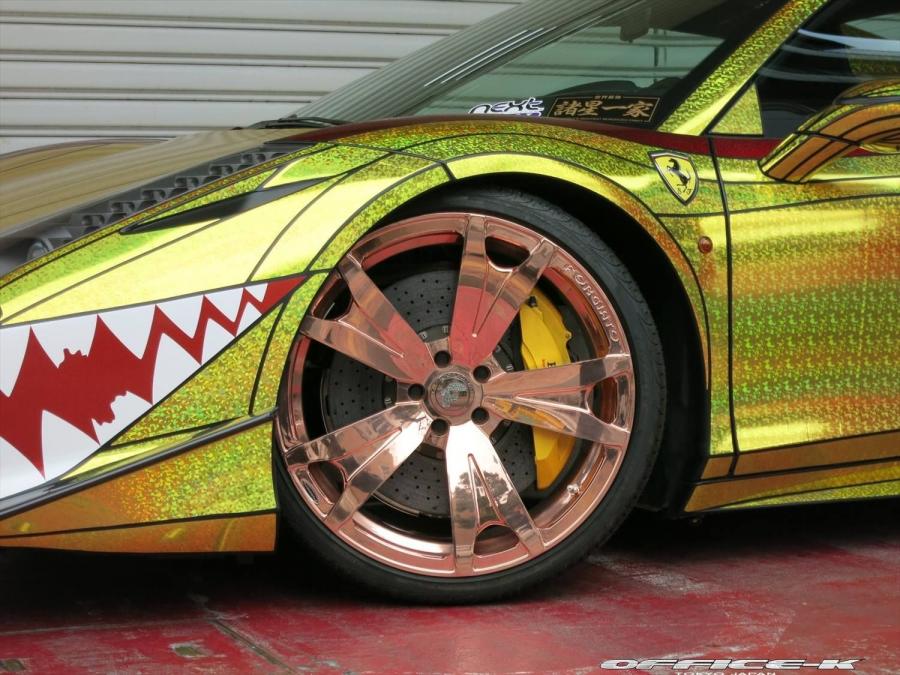  Ferrari 458 Spider Golden Shark by Office-K 2014 года  (фото 11 из 16)